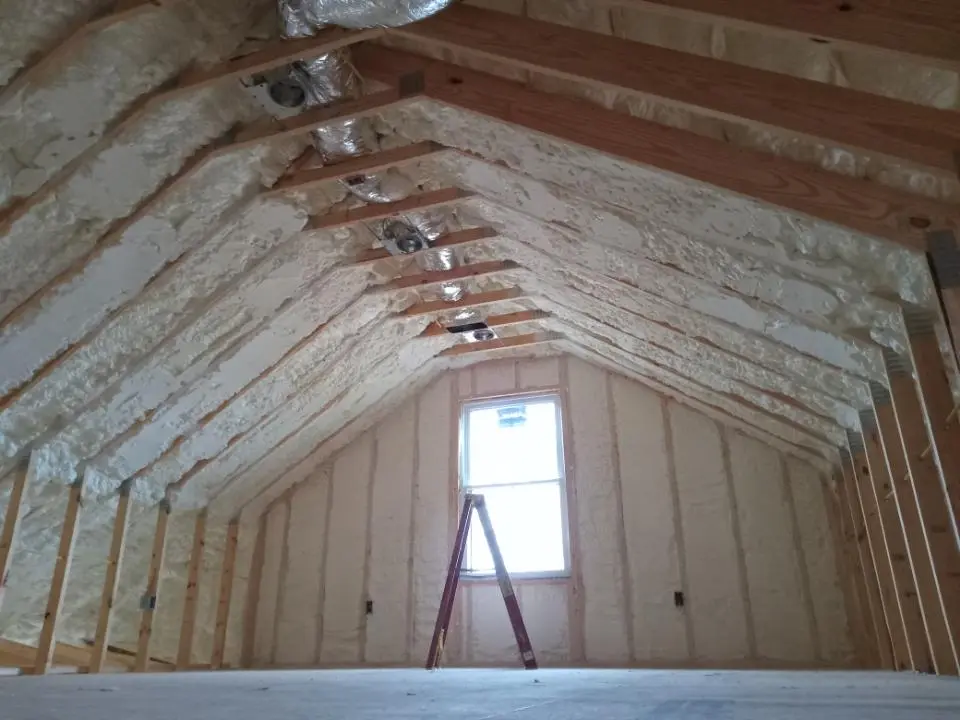 Spray foam roofing application for Crawl Space Insulation project in Gages Lake